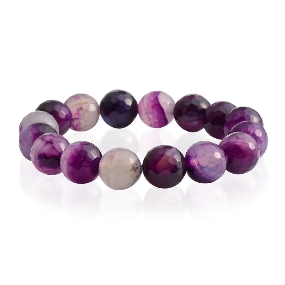 Bracelet Simulated Amethyst Set of 2